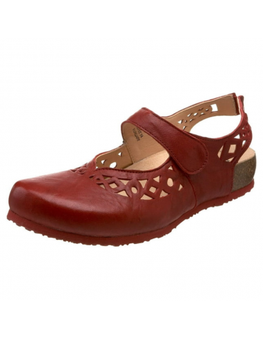 Think! Julia Red Leather Clog (Women's) france