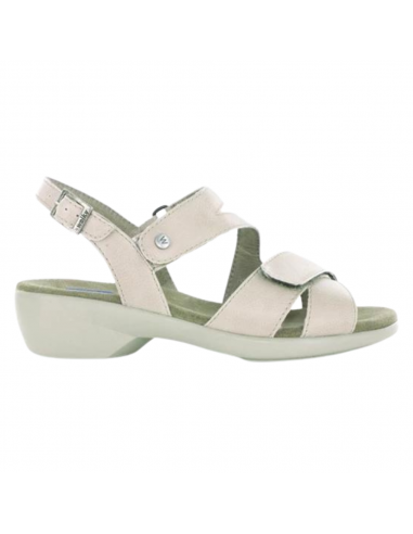 Wolky Fria Beige Leather Sandal (Women's) Faites des économies