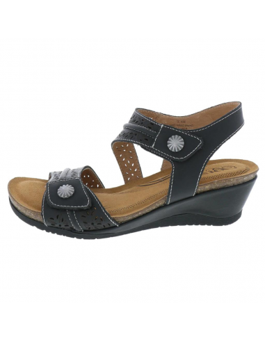 Biza Mia Black Sandal (Women's) de pas cher