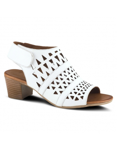 Spring Step Dorotha White Leather Sandal (Women's) Comparez plus de prix