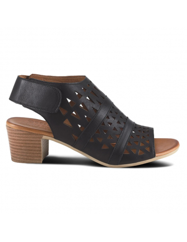 Spring Step Dorotha Black Leather Sandal (Women's) en ligne