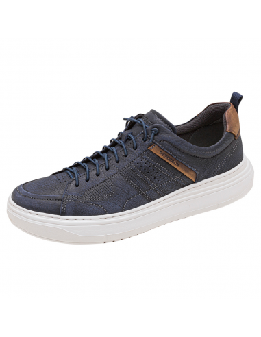 Democrata Joe Navy Leather Sneaker (Men's) acheter en ligne