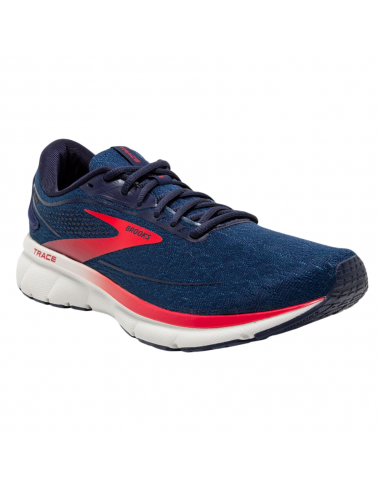 Brooks Trace 2 Peacoat/Grey/Red Running Shoe (Men's) la colonne vertébrale