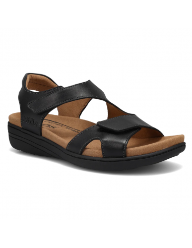 Taos Serene Black Leather Sandal (Women's) shop