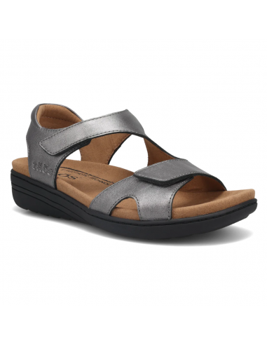 Taos Serene Pewter Leather Sandal (Women's) vente chaude votre 