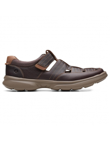 Clarks Bradley Cove Brown Tumbled Leather Sandal (Men's) Livraison rapide