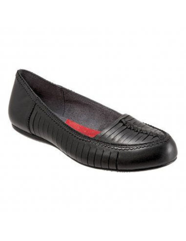 Soft Walk Natchez Black Leather Moccasin (Women's) en stock