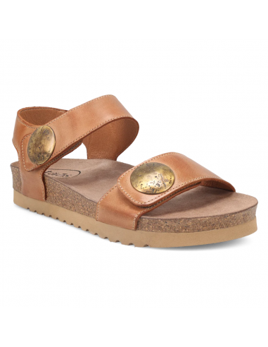 Taos Luckie Caramel Leather Sandal (Women's) pas chere